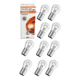 10 Lâmpadas Osram 2 Polos 1034 P21/5w 12v Freio Lanterna