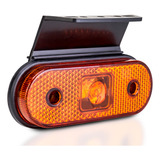 10 Lanterna Ambar Lateral Caminhão Carreta Bau 3 Led