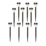 10 Luminária Lampada Luz Solar Externa Iluminação Jardim Led