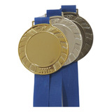 10 Medalhas Metal Honra Ao Mérito Kit Ouro Prata Ou Bronze