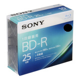 10 Mídias Blu-ray Bd R 25gb Sony Original Printable