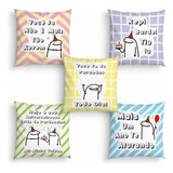 10 Mini Almofada Decorativa Flork Aniversario Colorido 20x20