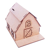 10 Mini Celeiro Paiol Fazendinha Cofre Mdf Cofrinho 10x11cm