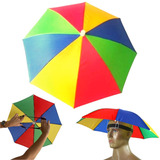 10 Mini Guarda-chuva De Cabeça S/haste