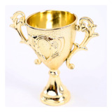 10 Mini Troféu Taça Futebol Decoração Lembrança Festa 10x5cm