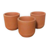 10 Mini Vasinho De Barro / Cerâmica Festas Copinho 6x6 Cm