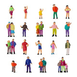 10 Miniaturas Pessoas Família - Escala