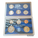 10 Moedas Usa Dólar Set 2002 Proof Com Certificado