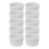 10 Molheira Ramekin Porcelana 200 Ml 1° Linha Ref 287