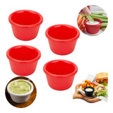 10 Molheiras Potinho Molho Shoyu Salgado Lanches Redonda