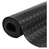 10 M² Piso Pastilhado Bolha Moeda Preto De 2mm