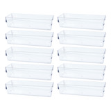10 Organizadores Talher Gaveta Maquiagem Empilhável Modular
