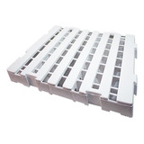 10 Palete/pallets/pisos E Estrados Plastico 40x40x4,5 Branco