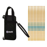 10 Pares De Baquetas Liverpool Tennessee Marfim C/ Bag Luxo
