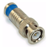10 Pçs Conector Bnc Compressao Rg6