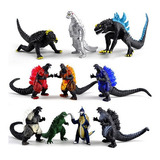 10 Pçs/conjunto Godzilla Brinquedos Figuras De