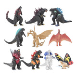 10 Pçs/conjunto Godzilla Brinquedos Figuras De