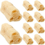 10 Pcts C/2 Bucha Vegetal, Esponja De Banho Pedaço. - Com Nf