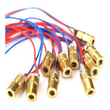 10 Peças - Laser Diodo Vermelho 5v 650nm 6mm Arduino Alarme