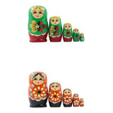 10 Peças Bonecas Russas Para Ninho