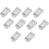 10 Peças Conector Rj45 Rj50 10