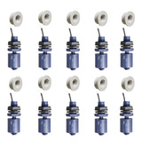 10 Peças Sensor De Nível Vertical Eicos Lc26m-40 + Adaptador