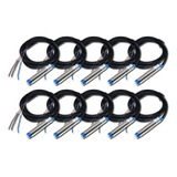 10 Peças Sensor Indutivo Npn Lj12a3-4-z/bx 4mm Frete Grátis