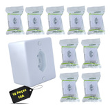 10 Peças Tomada 10a Linha Box Sistema X Canaleta Branca 