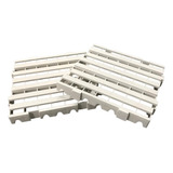 10 Pisos Plasticos Branco Estrado Plastico 40x40 Cm Forte