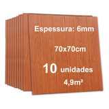 10 Placas 3d Espuma Autocolante Madeira