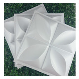 10 Placas De Parede 25x25cm Revestimento Floral Pvc 3d