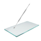 10 Placas De Vidro Para Manipulação 15cm X 8cm X 06mm Polido
