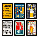 10 Placas Decorativas Retro Cerveja Churrasco Frases 20x30