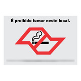 10 Placas Sinalização Aviso Proibido Fumar Sp Lei Nº 13541
