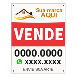 10 Placas Vende Aluga Em Pvc 1mm 50cm X 40cm
