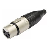 10 Plug Xlr Femea Amphenol Ac3f