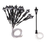 10 Poste H=6cm Led 3v Maquete Postinho 1:50 1:64 1:75