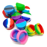 10 Potes Slick Silicone 5ml Dab Wax Oil Containner Atacado