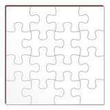 10 Quebra Cabeças De Mdf 16 Peças Para Sublimação 20x20cm