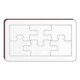 10 Quebra Cabeças De Mdf 6 Peças Para Sublimação 12x7cm
