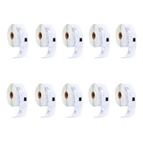 10 Rolos Dk 1201 Brother Etiqueta Compativel Frete Gratis