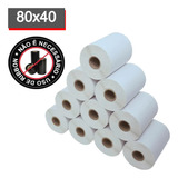 10 Rolos Etiqueta 80x40 Térmica Zebra Argox Elgin Cor Branco Fabrica Das Etiquetas