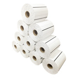 10 Rolos Etiqueta Nylon Resinado Composição 50x25 X4 Colunas