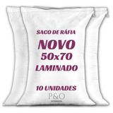 10 Sacos De Ráfia 50x70 Novo