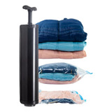 10 Sacos Organizadores A Vacuo 50x60 Com Bomba Guarda Roupa