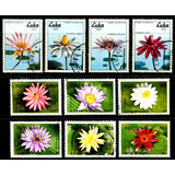 10 Selos Flora Flores Plantas Aquáticas Frete Light - L.3811