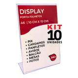 10 Suporte Display A6 L Expositor