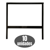 10 Suporte Placa Carga Perigosa Caminhão Sinalização 30x30cm