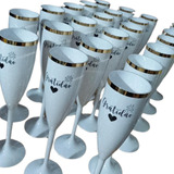 10 Taças Champanhe Acrílico Personalizada -