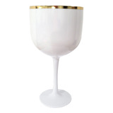 10 Taças De Gin 570ml Borda Metalizada - Lisa (sem Gravar)